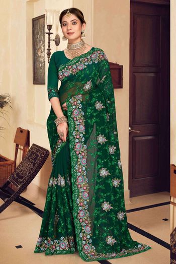 Georgette Embroidery Saree