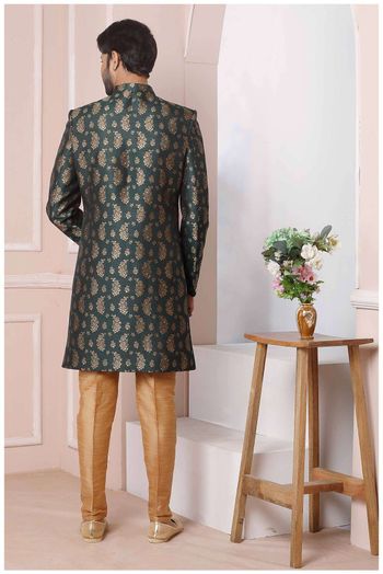 Jacquard Silk Sherwani