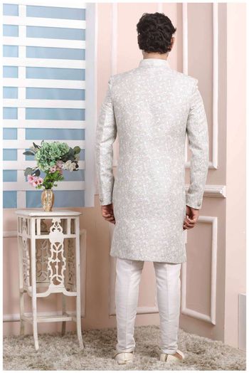 Jacquard Silk Sherwani