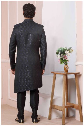 Jacquard Silk Sherwani