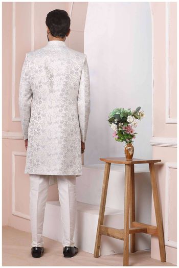 Jacquard Silk Sherwani