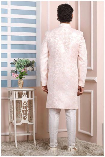 Jacquard Silk Sherwani