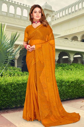 Pure Jaipuri Chiffon 15 big motif work Saree with blouse – thecotlin