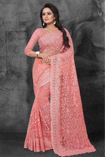 Imposing Light Pink Color Soft Khadi Silk Designer Saree B5590 –  TheDesignerSaree