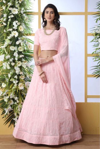 Buy Silk Indian Party Wear Lehenga Choli In Queen Pink Color Online -  LLCV01947 | Andaaz Fashion