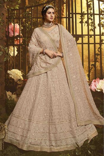 Buy Wedding Wear Brown Sequins Work Velvet Lehenga Choli Online From Surat  Wholesale Shop.
