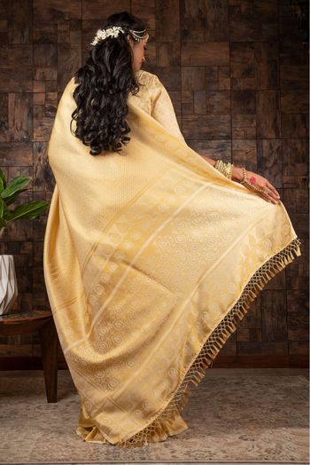 Raw Silk Woven Saree In Beige Colour - SR5411211