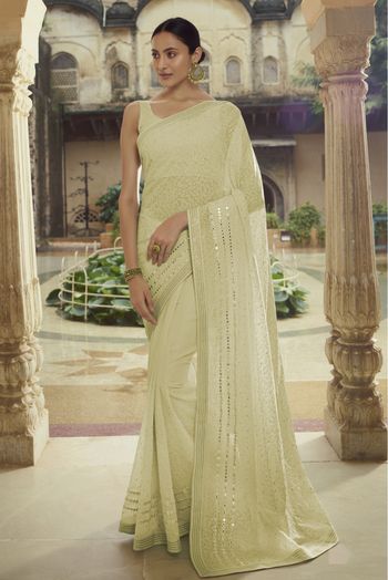 Light Pista Green Silk Zari Woven Saree With Blouse Design – tapee.in