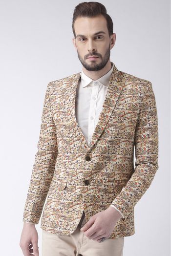 Polyester Blazer In Multicolour - JK5300704