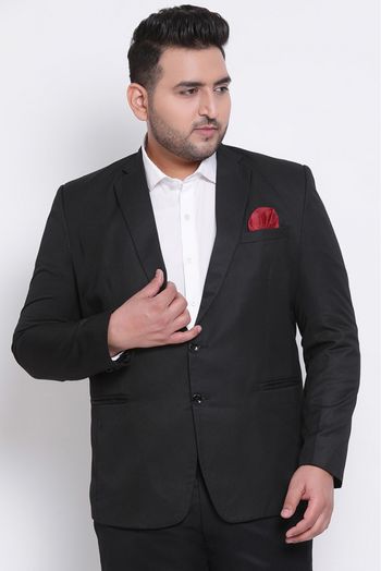 Polyester Viscose Blazer In Black Colour - JK5300878