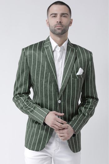 Polyester Viscose Blazer In Multicolour - JK5300825