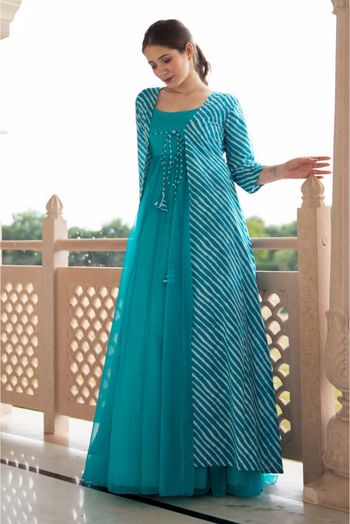 Buy Women Sky Blue Semi Stitched Moti Work Cotton Slub Dress Material  Online at Low Prices in India - Paytmmall.com