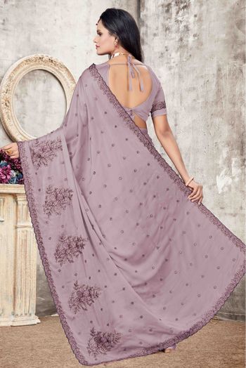 Rangoli Silk Designer Saree In Lavender Colour - SR1542582