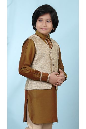 Jacquard Jacket In Beige Colour - BK2710943