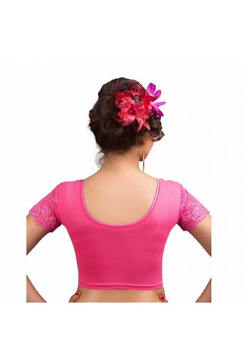 Cotton Lycra Stretchable Non Padded Blouse In Light Pink Colour - BL4740254