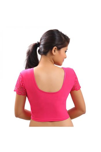 Stretch Lycra Stretchable Non Padded Blouse In Pink Colour - BL4740235