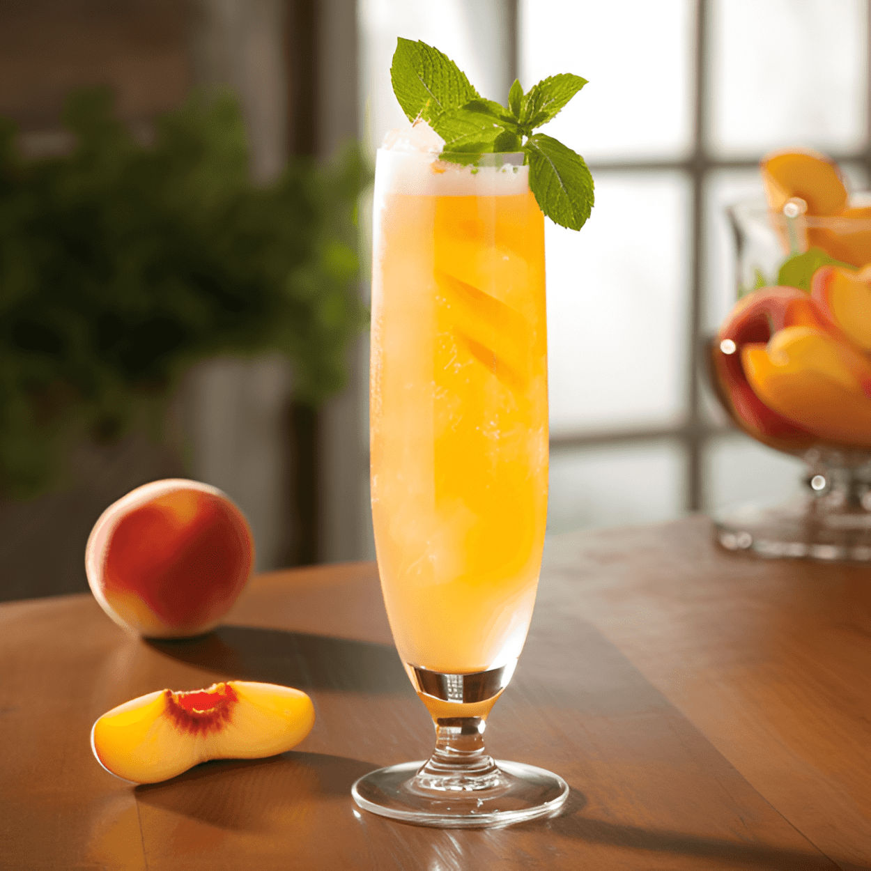 PeachBasil French 75 Cocktail Recipe How to Make the perfect Peach