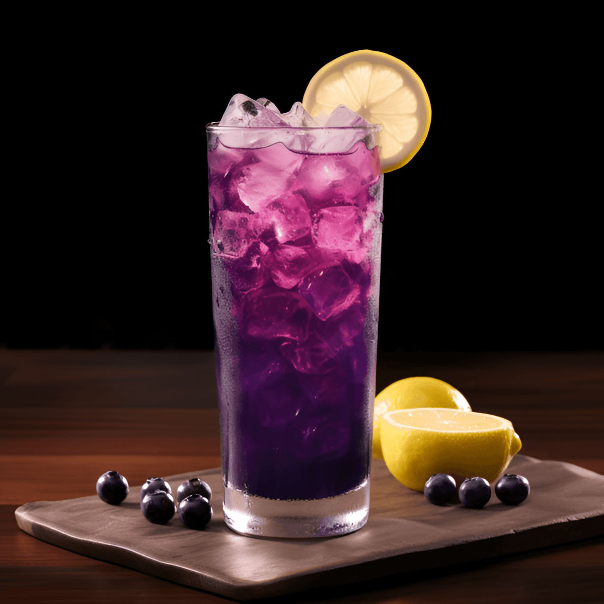 Crisp & Refreshing Lemon Blueberry Mocktail