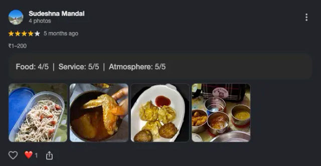 Google review by Sudeshna