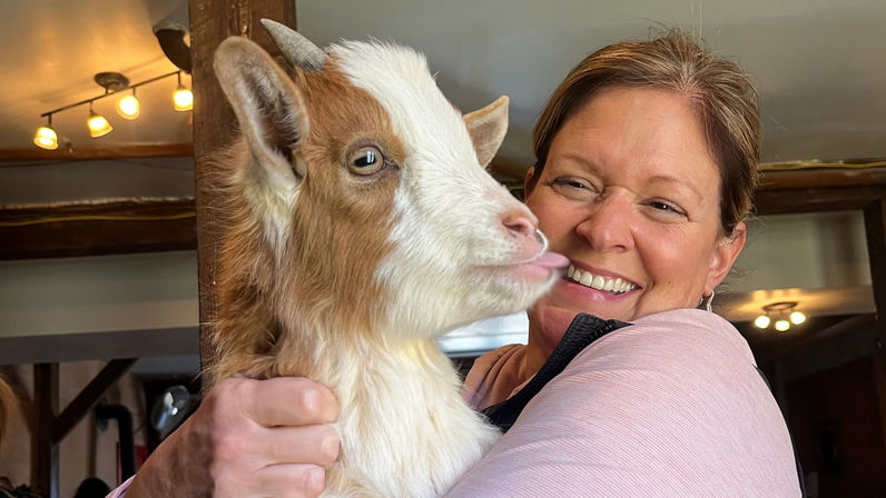 Private or Shared Insta-Worthy Goat Yoga Session on the Farm image 5