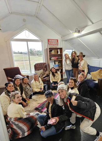 Mustangs & Malas: Intentional Jewelry Making with Pastry Brunch & Mimosas at the Farm!  image 25