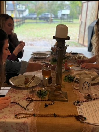 Mustangs & Malas: Intentional Jewelry Making with Pastry Brunch & Mimosas at the Farm!  image 35