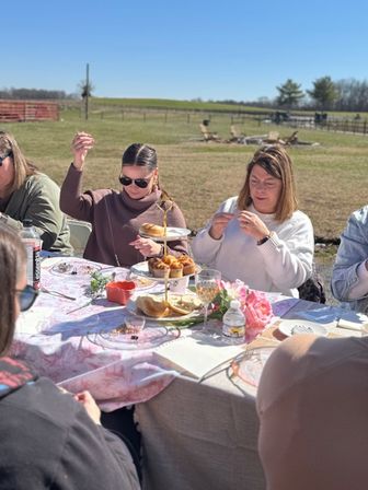 Mustangs & Malas: Intentional Jewelry Making with Pastry Brunch & Mimosas at the Farm!  image 49