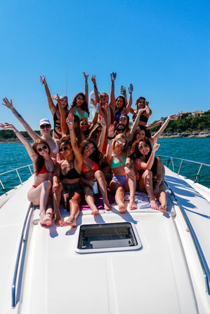 Big Tex Party Boats: Lake Travis - Party Barge, Double Decker, and Tritoon Charters with Captain, Waterslide, YETI and more image 36