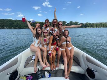 Big Tex Party Boats: Lake Travis - Party Barge, Double Decker, and Tritoon Charters with Captain, Waterslide, YETI and more image 8