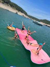 Big Tex Party Boats: Party Barge Double Decker and Tritoon Charters with Captain, Waterslide, YETI and more image 58