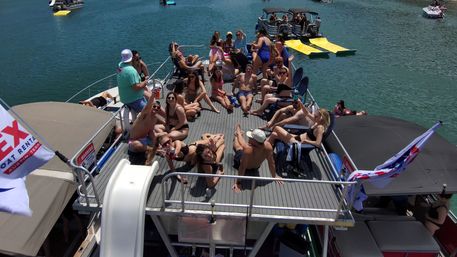 Big Tex Party Boats: Lake Travis - Party Barge, Double Decker, and Tritoon Charters with Captain, Waterslide, YETI and more image 34