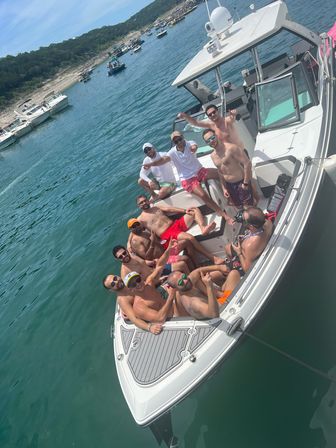 Big Tex Party Boats: Party Barge Double Decker and Tritoon Charters with Captain, Waterslide, YETI and more image 53
