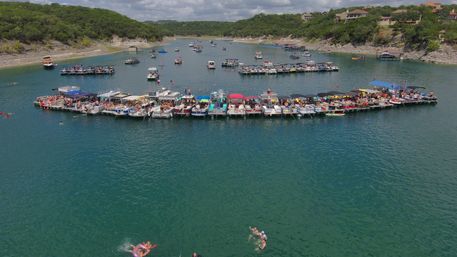 Big Tex Party Boats: Lake Travis - Party Barge, Double Decker, and Tritoon Charters with Captain, Waterslide, YETI and more image 14