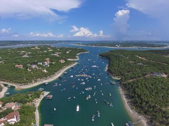 Big Tex Party Boats: Party Barge Double Decker and Tritoon Charters with Captain, Waterslide, YETI and more image 21