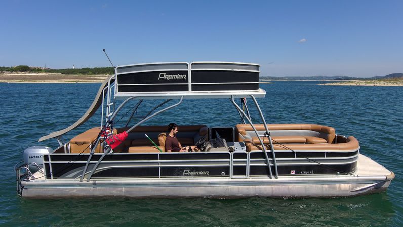 Big Tex Party Boats: Lake Travis - Party Barge, Double Decker, and Tritoon Charters with Captain, Waterslide, YETI and more image 26
