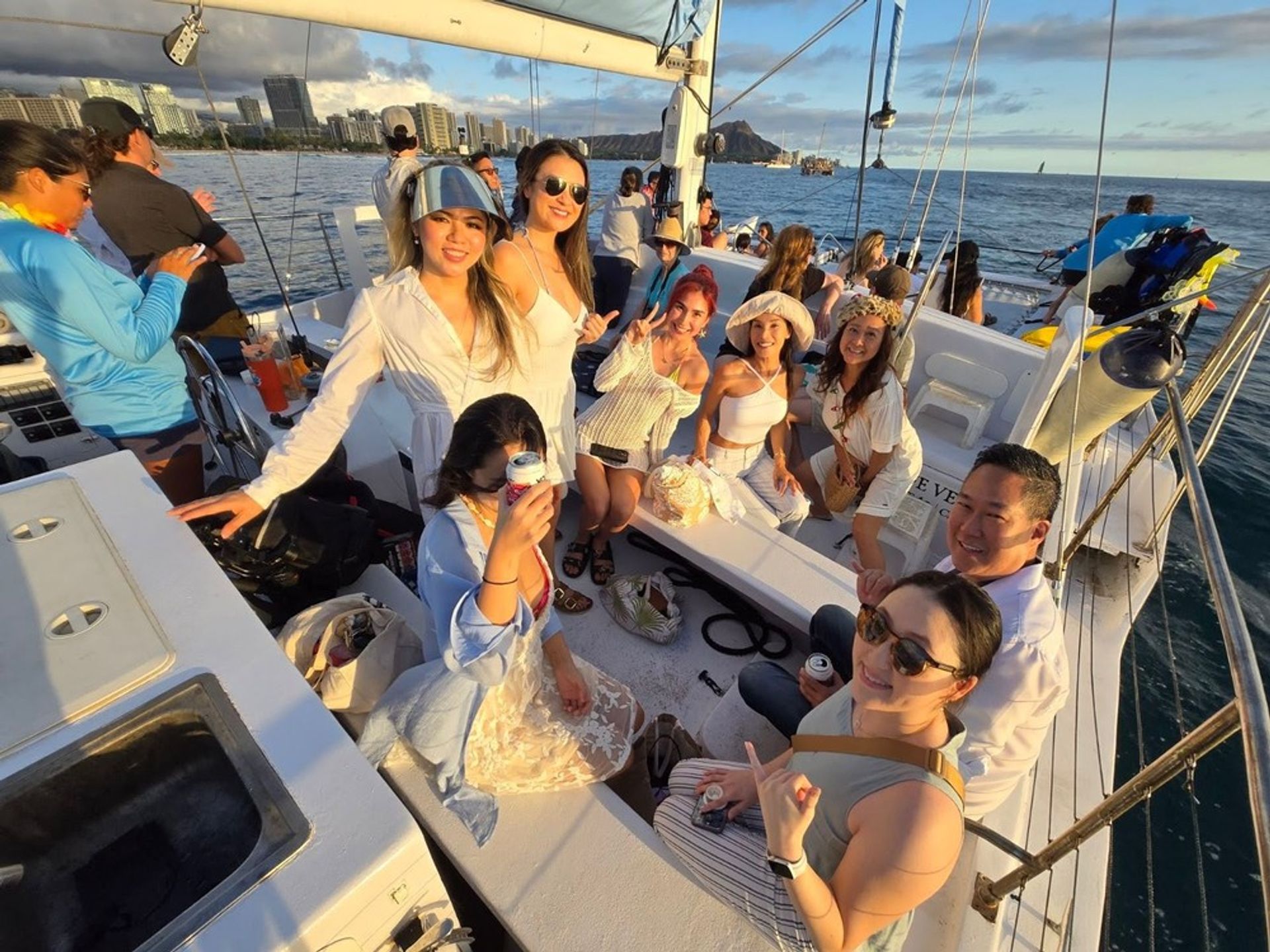 Honolulu Sunset Cruise with Skyline Views: Celebrate Bachelorettes, Birthdays & More image 1