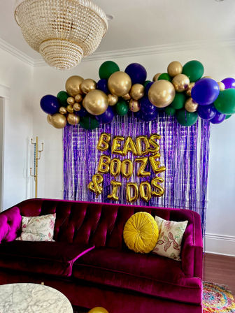 "Last Disco" or "Beads, Booze & I Do's" Bachelorette Decorations image 2