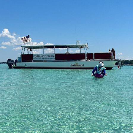 Destin Harbor 4 Hour Dolphin & Crab Island Excursion (BYOB) image 12