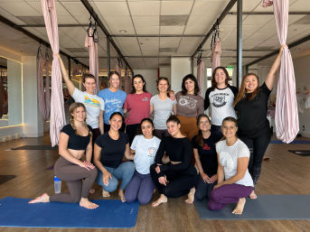 Pink & Playful Aerial Yoga Party: Perfect for Birthdays & Bachelorettes image 2