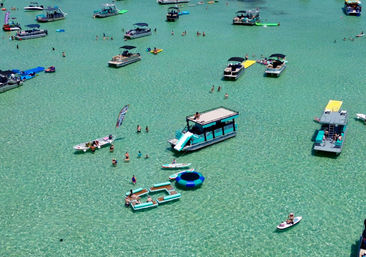 Luxury Private Crab Island 18-Seater Pontoon with Restroom image 7