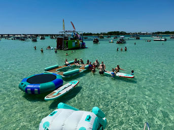 Luxury Private Crab Island 18-Seater Pontoon with Restroom image 3