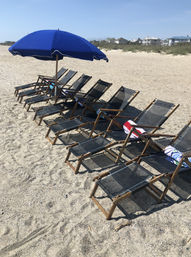 Tybee Island Beach Day Package with Chairs, Umbrellas, Tents, Coolers & Games image 1