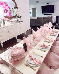 Baby Pink Burlesque Picnic Set Up image 6