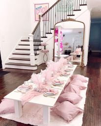 Baby Pink Burlesque Picnic Set Up image