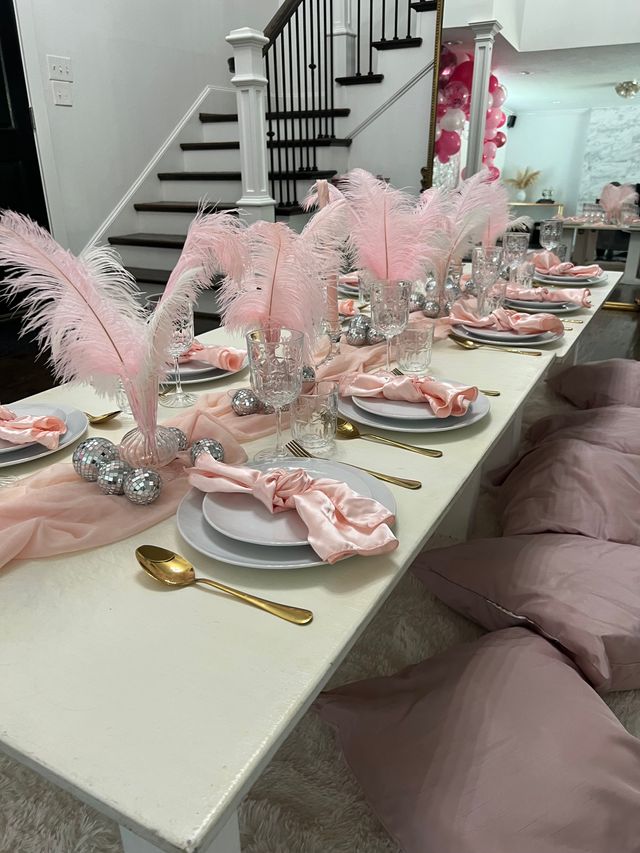 Baby Pink Burlesque Picnic Set Up image 3