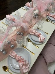 Baby Pink Burlesque Picnic Set Up image 9
