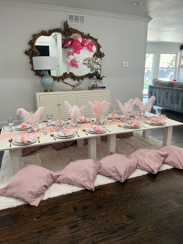 Baby Pink Burlesque Picnic Set Up image 5