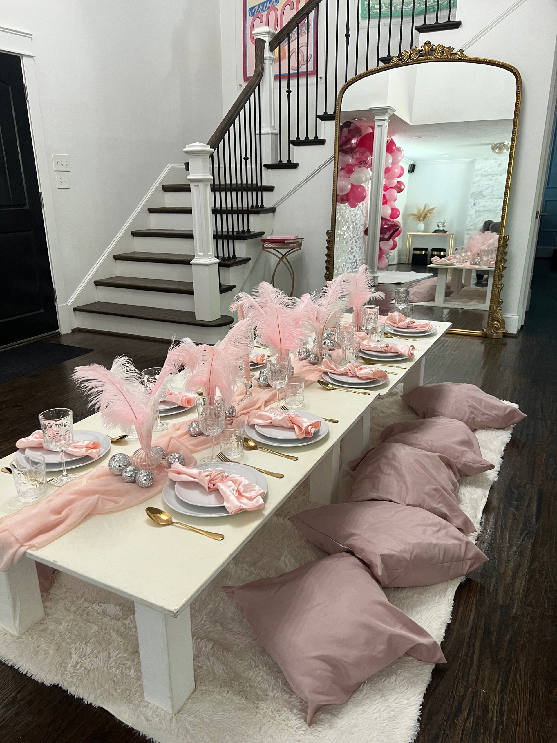 Baby Pink Burlesque Picnic Set Up image 7