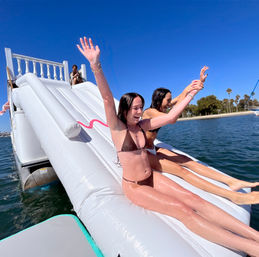 Insta-Worthy Wonderboat Rental with Inflatable Slide, Jungle-Themed Deck & More (BYOB) image 17