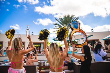 DAER Dayclub Pool Party: Vegas-Style VIP Experience with Daybed, Sectional, Cabana & Bungalow Options image 11